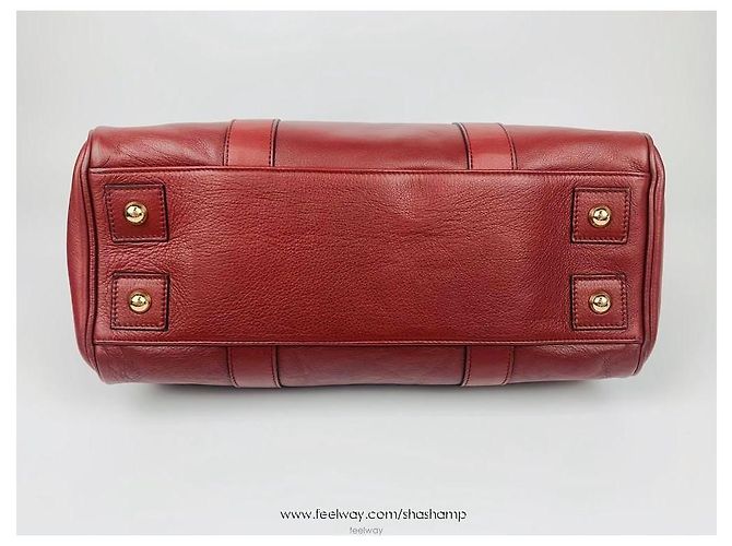 Mulberry Borsa Tote Blisswater Rosso - vista 4