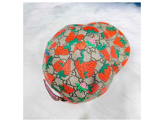 Gucci GG Supreme Strawberry Baseball Cap Mehrfarben - Ansicht 2