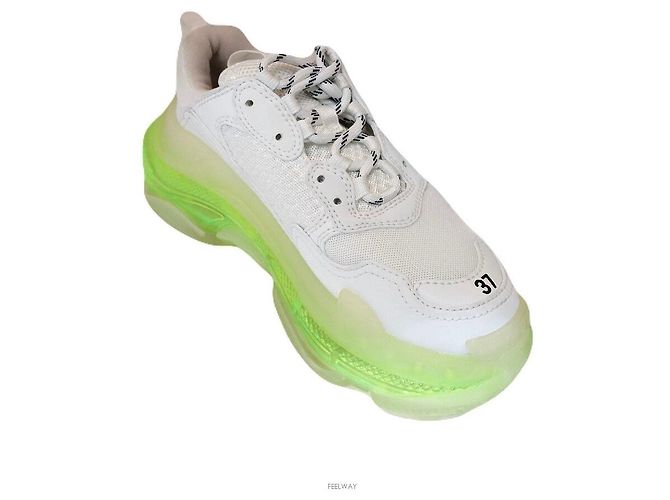 Balenciaga Sneakers Triple Trainer con Suola Trasparente Bianco - vista 7