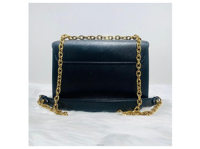 Louis Vuitton Borsa a Spalla Epi Oro Twist MM Nero - vista 3