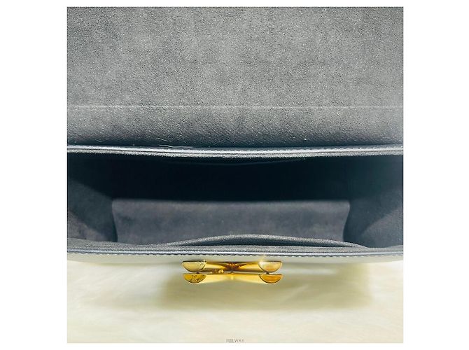 Louis Vuitton Borsa a Spalla Epi Oro Twist MM Nero - vista 6