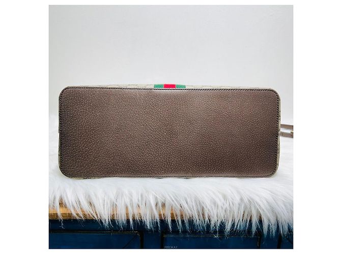 Gucci Ophidia GG Medium Tote Bag mit Oberem Griff in Dombform Braun - Ansicht 5