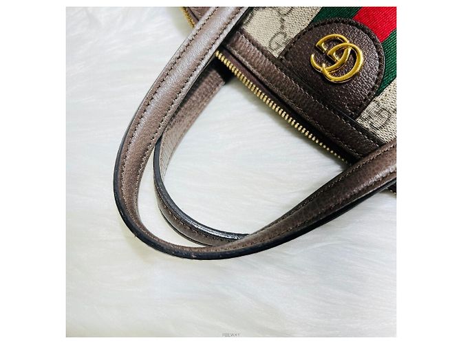 Gucci Ophidia GG Medium Tote Bag mit Oberem Griff in Dombform Braun - Ansicht 7