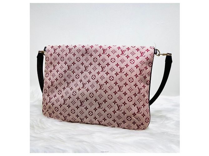 Louis Vuitton Monogramm Kirsch Mini Lin Françoise Tote- oder Schultertasche Rot - Ansicht 4