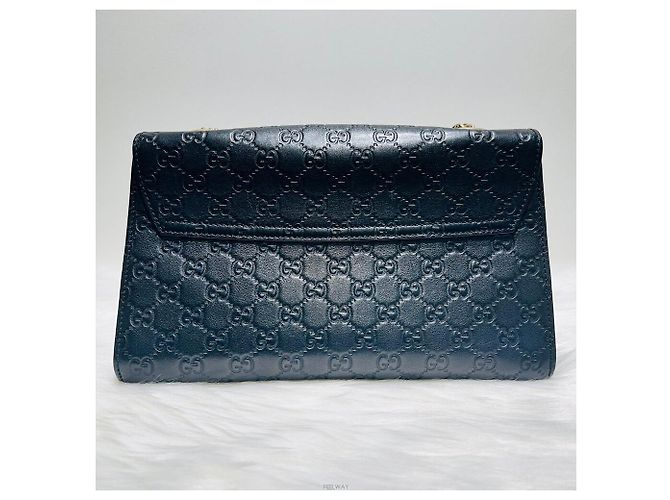 Gucci Borsa a spalla con catena Horsebit Emily Sima Nero - vista 3