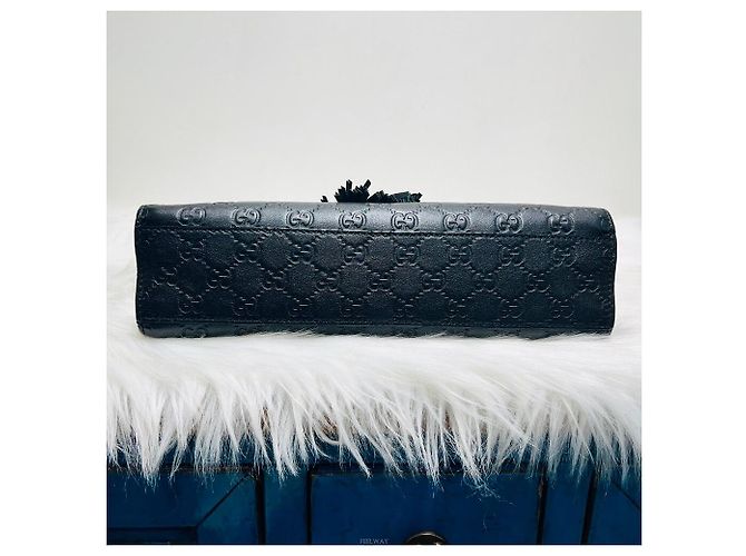 Gucci Borsa a spalla con catena Horsebit Emily Sima Nero - vista 5