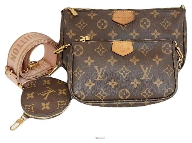 Louis Vuitton Pochette Accessori Borsa a Spalla Marrone - vista 2