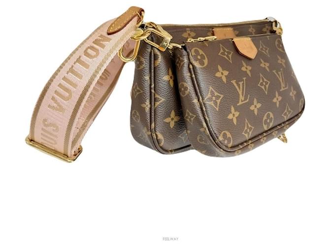 Louis Vuitton Pochette Accessori Borsa a Spalla Marrone - vista 3