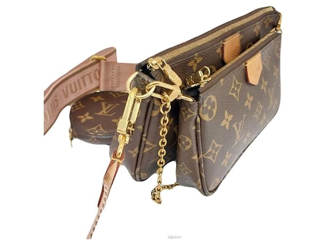 Louis Vuitton Pochette Accessori Borsa a Spalla Marrone - vista 7