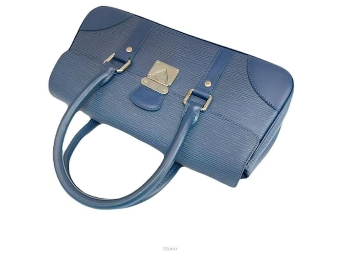 Louis Vuitton Borsa Tote Secures PM Blu - vista 5