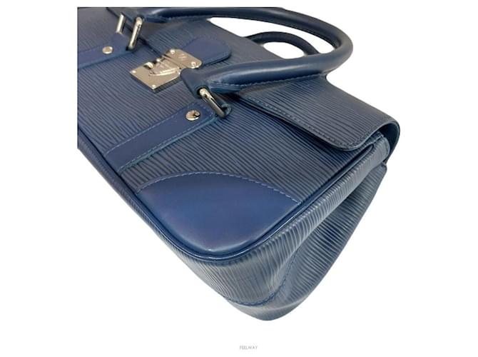 Louis Vuitton Borsa Tote Secures PM Blu - vista 8