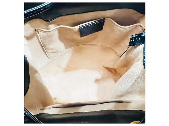 Gucci Borsa a secchiello in suede Ophidia con tracolla Verde - vista 6
