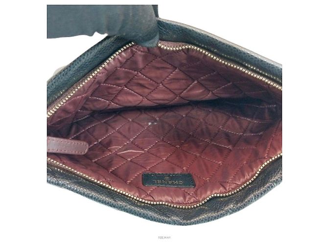 Timeless Chanel Weiche Kaviar-Clutch Schwarz - Ansicht 6