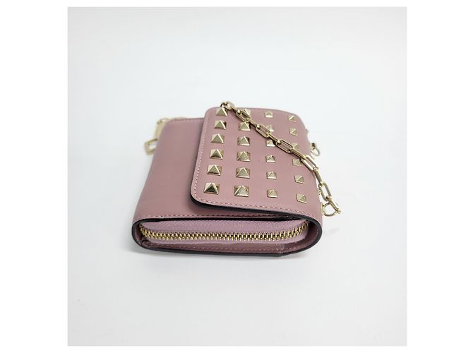Valentino Garavani Rockstud Cross Wallet Pink - view 18