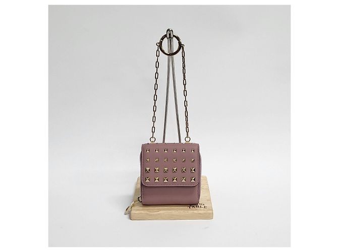 Valentino Garavani Rockstud Cross Wallet Pink - view 2