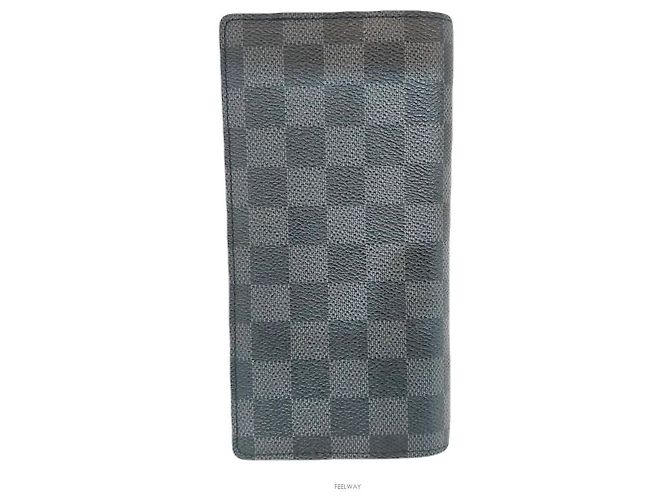 Louis Vuitton Damier Graphite Brazza Wallet Brown - view 2