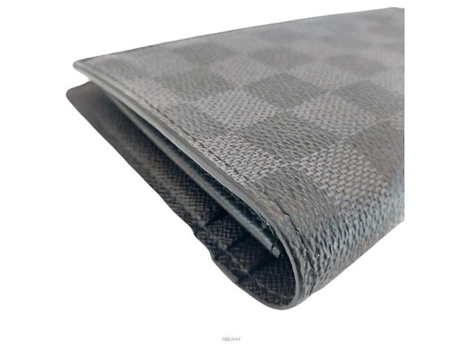 Louis Vuitton Damier Graphite Brazza Wallet Brown - view 8