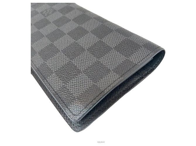 Louis Vuitton Damier Graphite Brazza Wallet Brown - view 9