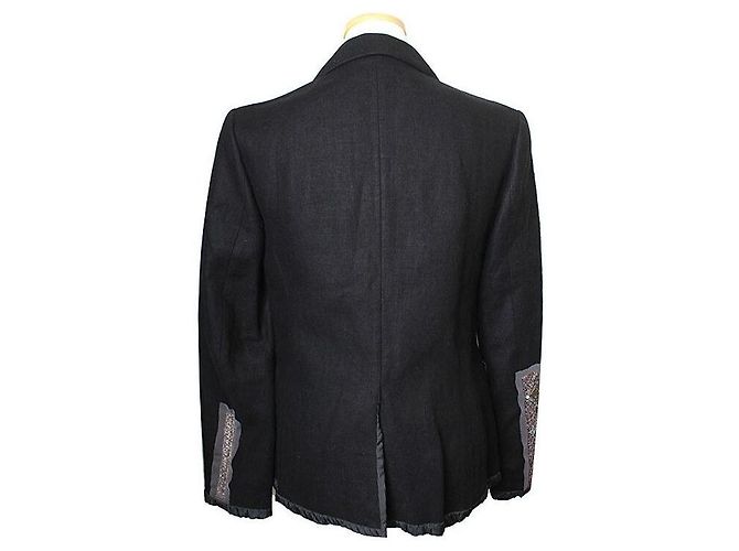 Kenzo Black Beaded Appliqué Jacket - view 2