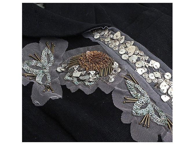 Kenzo Black Beaded Appliqué Jacket - view 4