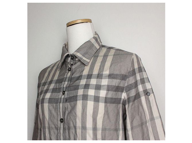 Burberry Graues Karohemd Braun - Ansicht 4