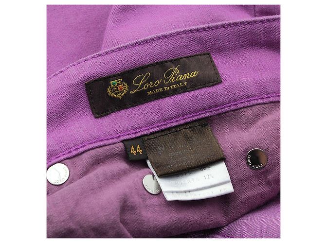 Loro Piana Pantalones rectos violetas Púrpura - vista 3