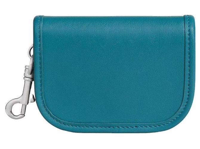 Céline Nano Triomphe Keyring Soft Calfskin Cobalt Blue - view 3