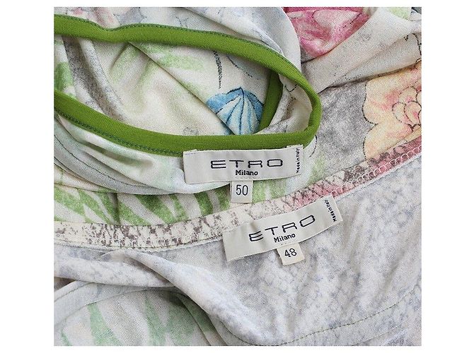 Etro Completo t-shirt e gonna verde a due pezzi - vista 5