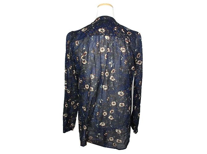 Blusa de algodón transparente Isabel Marant Étoile Azul - vista 2
