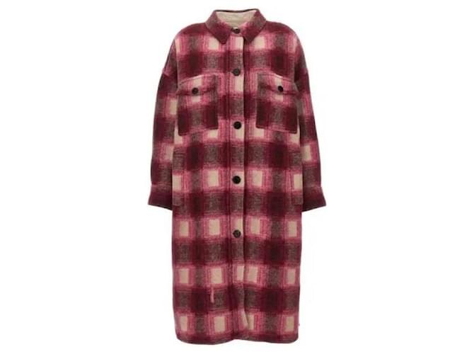 Isabel Marant Cappotto a quadri Rosa - vista 4