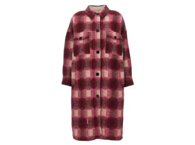 Isabel Marant Cappotto a quadri Rosa - vista 5