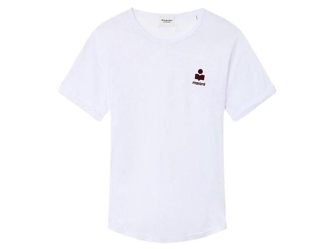 Isabel Marant Leinen T-Shirt mit Logo - Ansicht 4