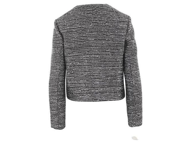 Gucci Chaqueta de Lamé de Tweed a Rayas Castaño - vista 5