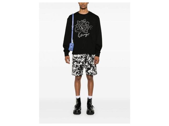 Kenzo Bestickter Star Tiger Sweatshirt Schwarz - Ansicht 6