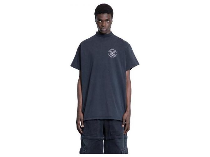 Balenciaga T-Shirt mit kurzen Ärmeln und Logo Schwarz - Ansicht 4