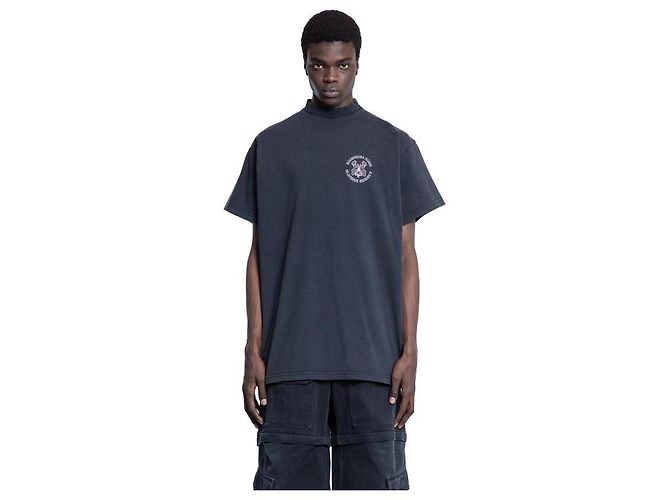 Balenciaga T-Shirt mit kurzen Ärmeln und Logo Schwarz - Ansicht 5