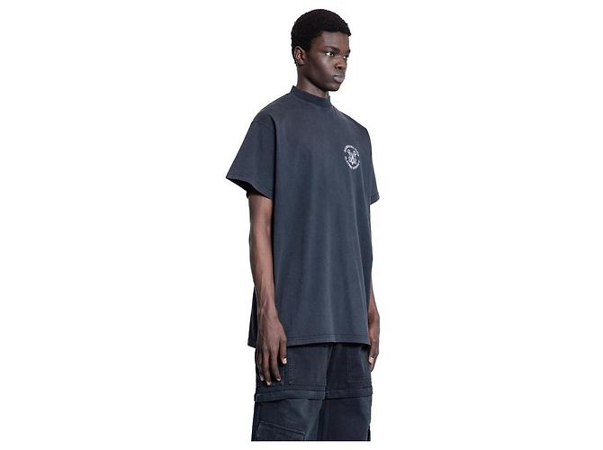 Balenciaga T-Shirt mit kurzen Ärmeln und Logo Schwarz - Ansicht 6