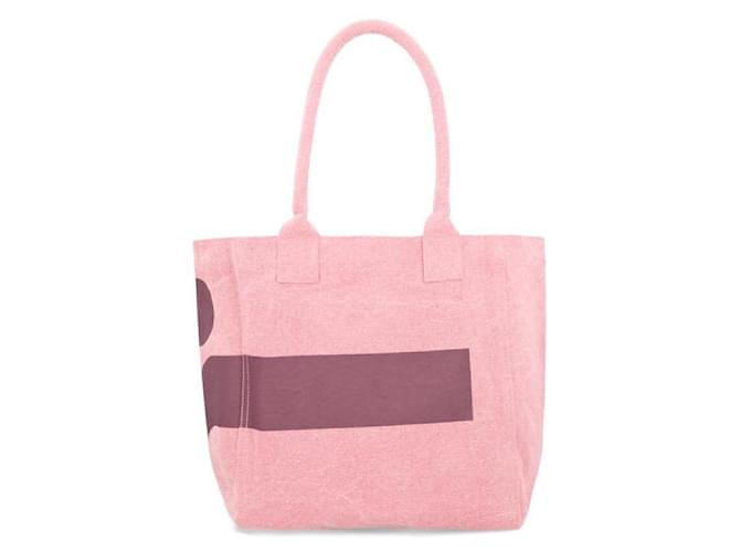 Isabel Marant Borsa Tote Small Logo Rosa - vista 4
