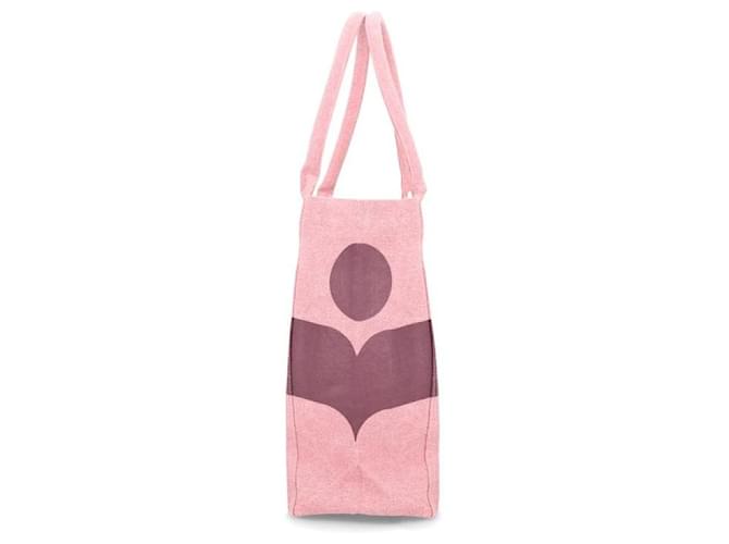 Isabel Marant Borsa Tote Small Logo Rosa - vista 5