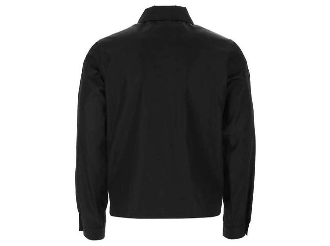 Prada Giacca a vento con cappuccio in nylon SOOO Nero - vista 5