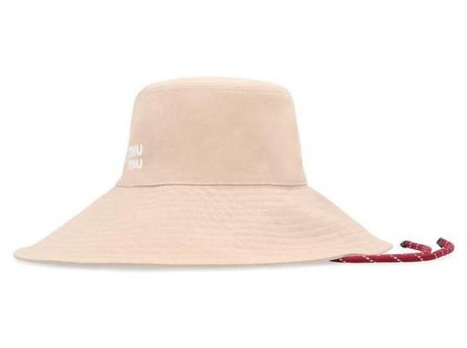 Miu Miu Cappello in denim Marrone - vista 4