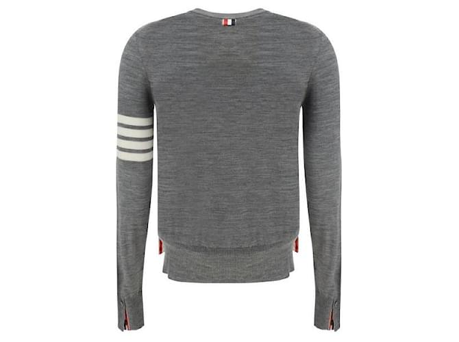 Thom Browne Lässiger Strickpullover aus Wolle Braun - Ansicht 5