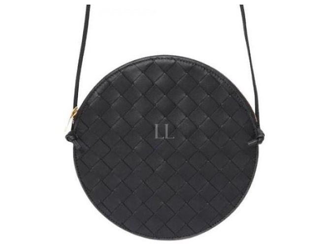 Bottega Veneta Borsa rotonda Intrecciato Nero - vista 4