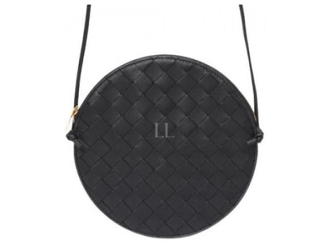 Bottega Veneta Borsa rotonda Intrecciato Nero - vista 5