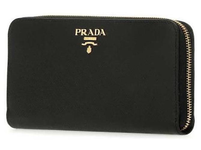 Prada Saffiano Long Wallet Schwarz - Ansicht 5
