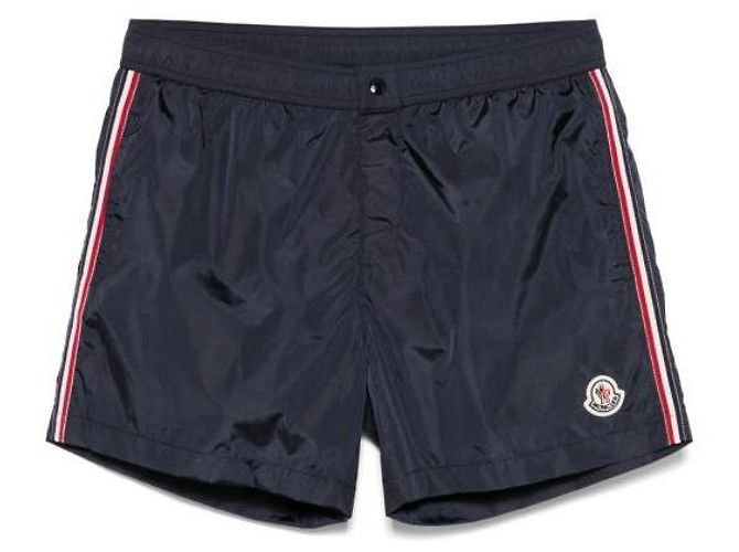 Moncler Pantaloni da bagno con patch logo - vista 4