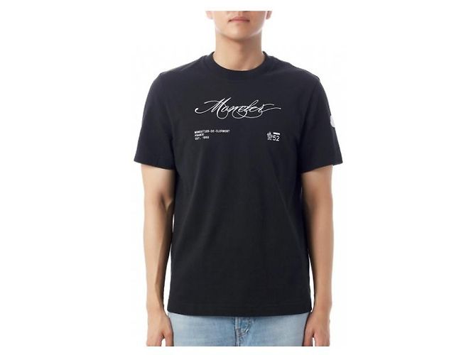 Moncler Baumwoll-T-Shirt mit gesticktem Logo - Ansicht 4