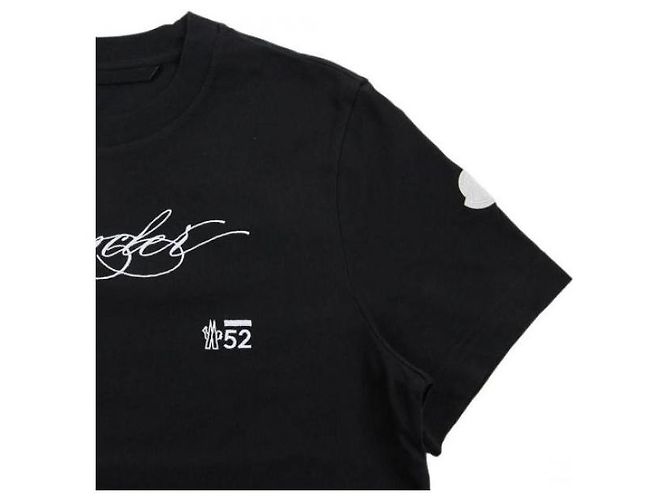Moncler Baumwoll-T-Shirt mit gesticktem Logo - Ansicht 6