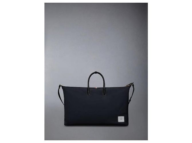 Thom Browne Borsa da viaggio in twill di poliestere - vista 5