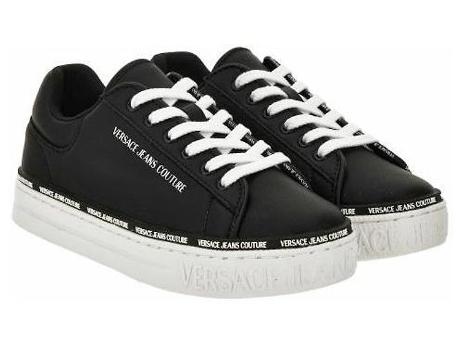 Versace Sneakers Logo Court Nero - vista 4